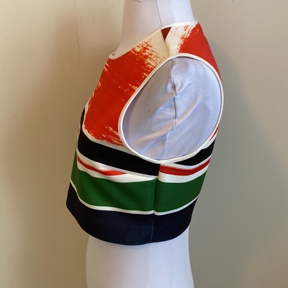 Clover Canyon Striped Neoprene Crop Top - Picture 4 of 7